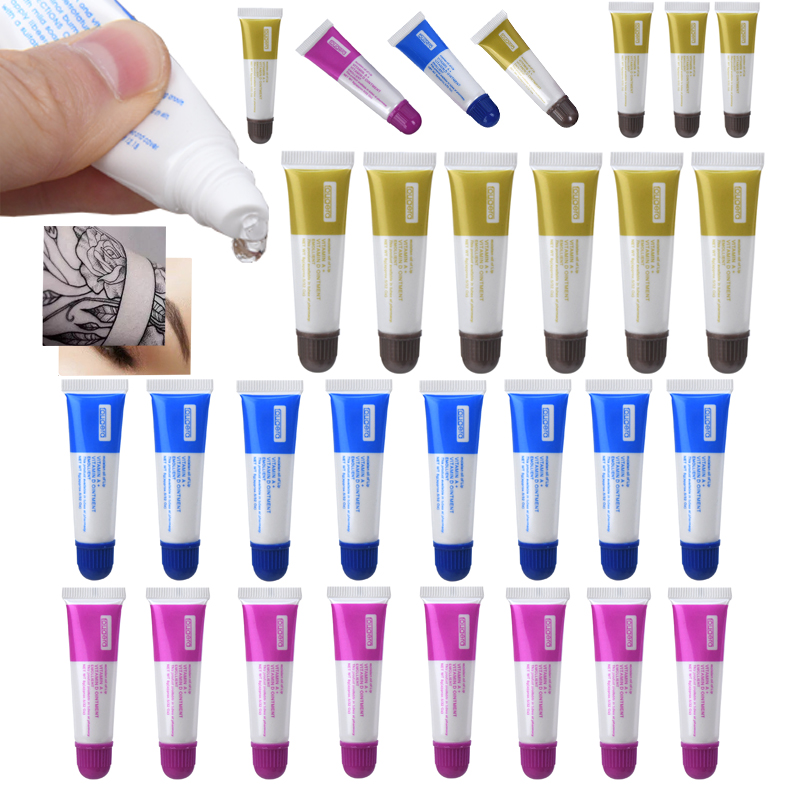 Healing Wellness - Narkasy タトゥーアフターケアクリームビタミン A&D 軟膏皮膚のより速い治癒治療修復クリームタトゥー眉毛用 100/50/30 個