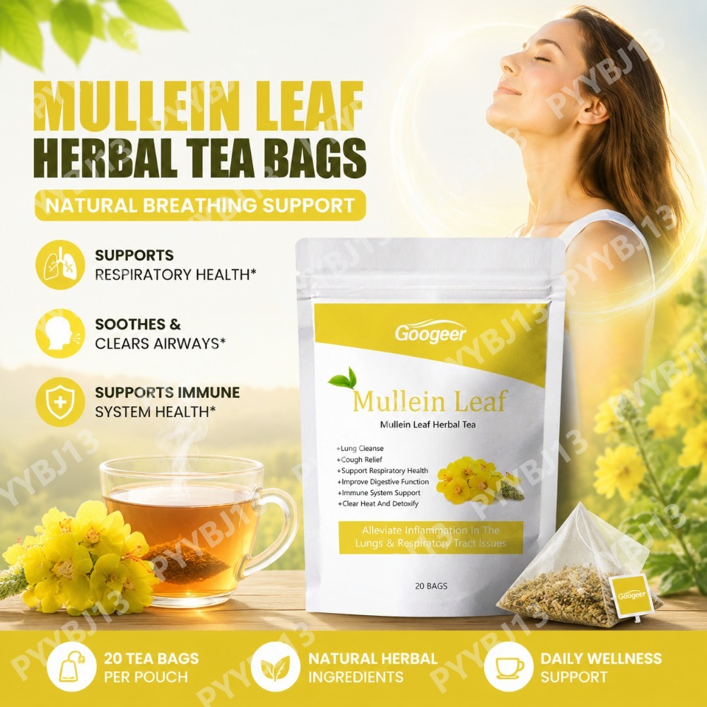 Herbal Wellness Drink - グーガー マレインリーフ ハーブティーバッグ 植物由来のボタニカルティー ウェルネスサポート カフェインフリー
