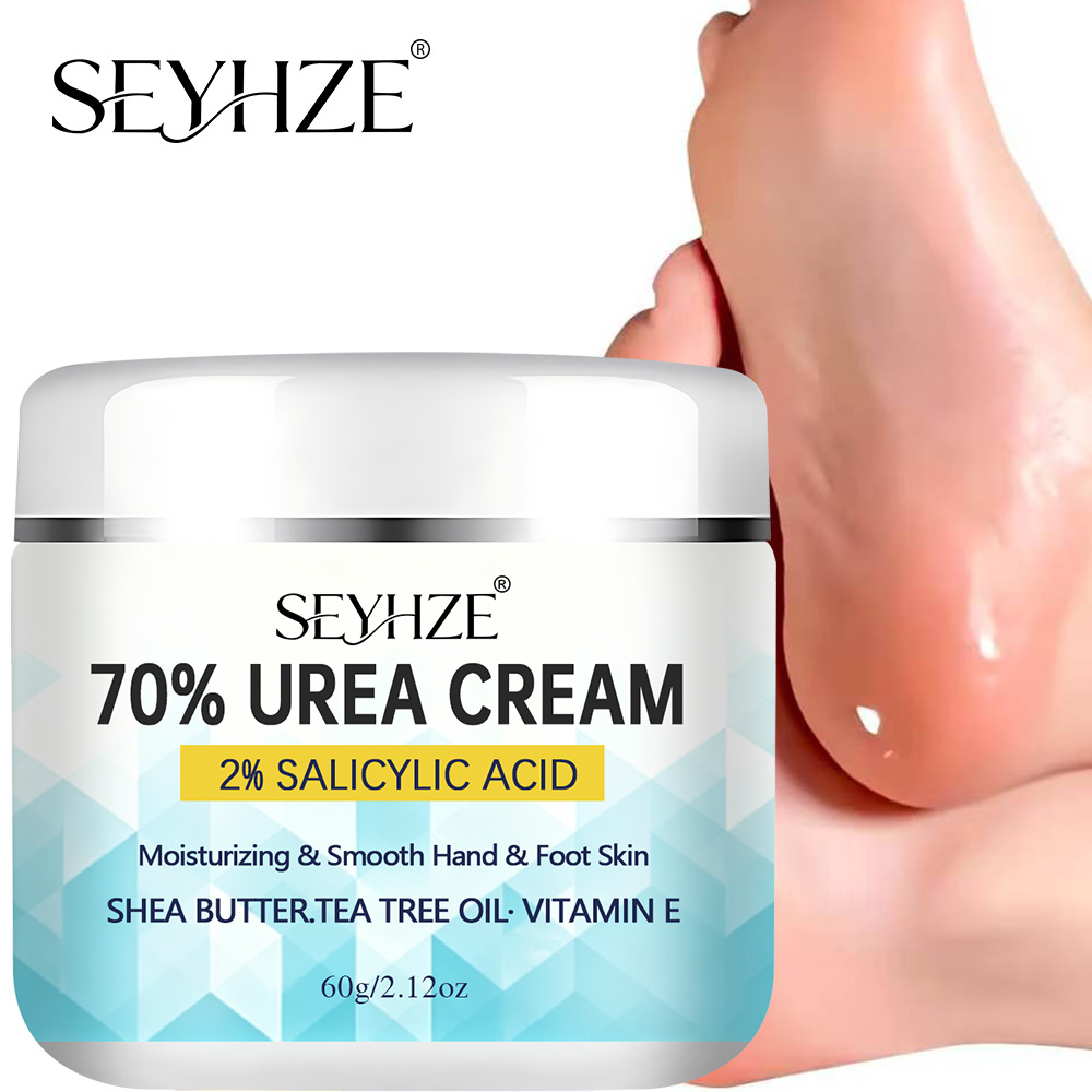 Herbal Wellness Tea - SEYHZE 70%尿素+サリチル酸ハンド＆フットクリーム – ホホバオイル、アロエベラ、ココナッツオイル+ティーツリー、ヒアルロン酸 | 48H