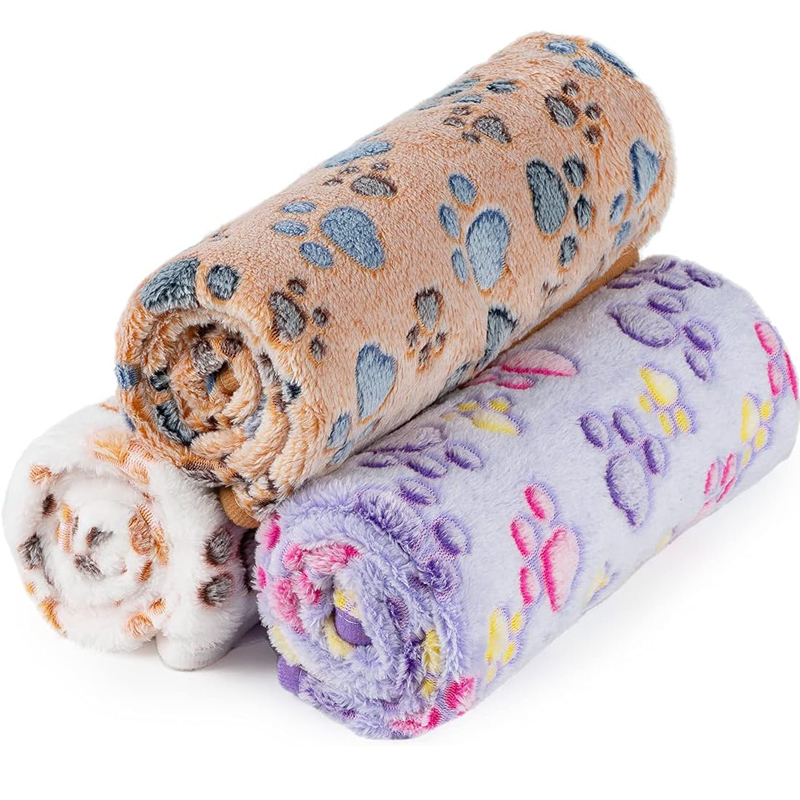 ペット用ブランケット 可愛い犬の足跡柄ブランケット ペットマ - Cat Claw Bark のレビューと価格