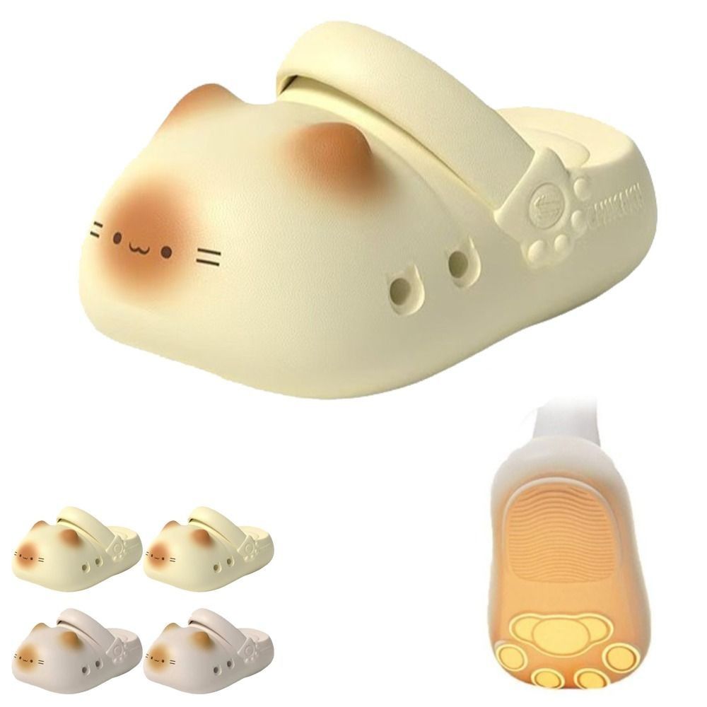 愛らしい防水猫スリッパ、猫の足型のつま先が閉じたつま先の猫ス - Cat Claw Bark のレビューと価格