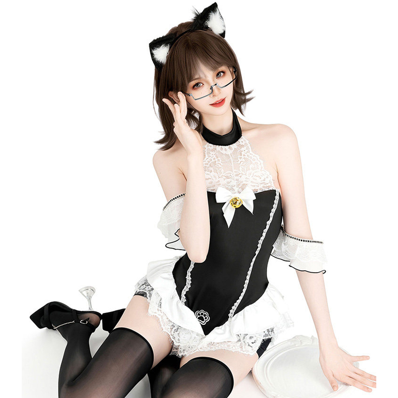 AniLV 黒猫足ボディスーツメイド制服アニメかわいいメイド - Cat Claw Bark のレビューと価格
