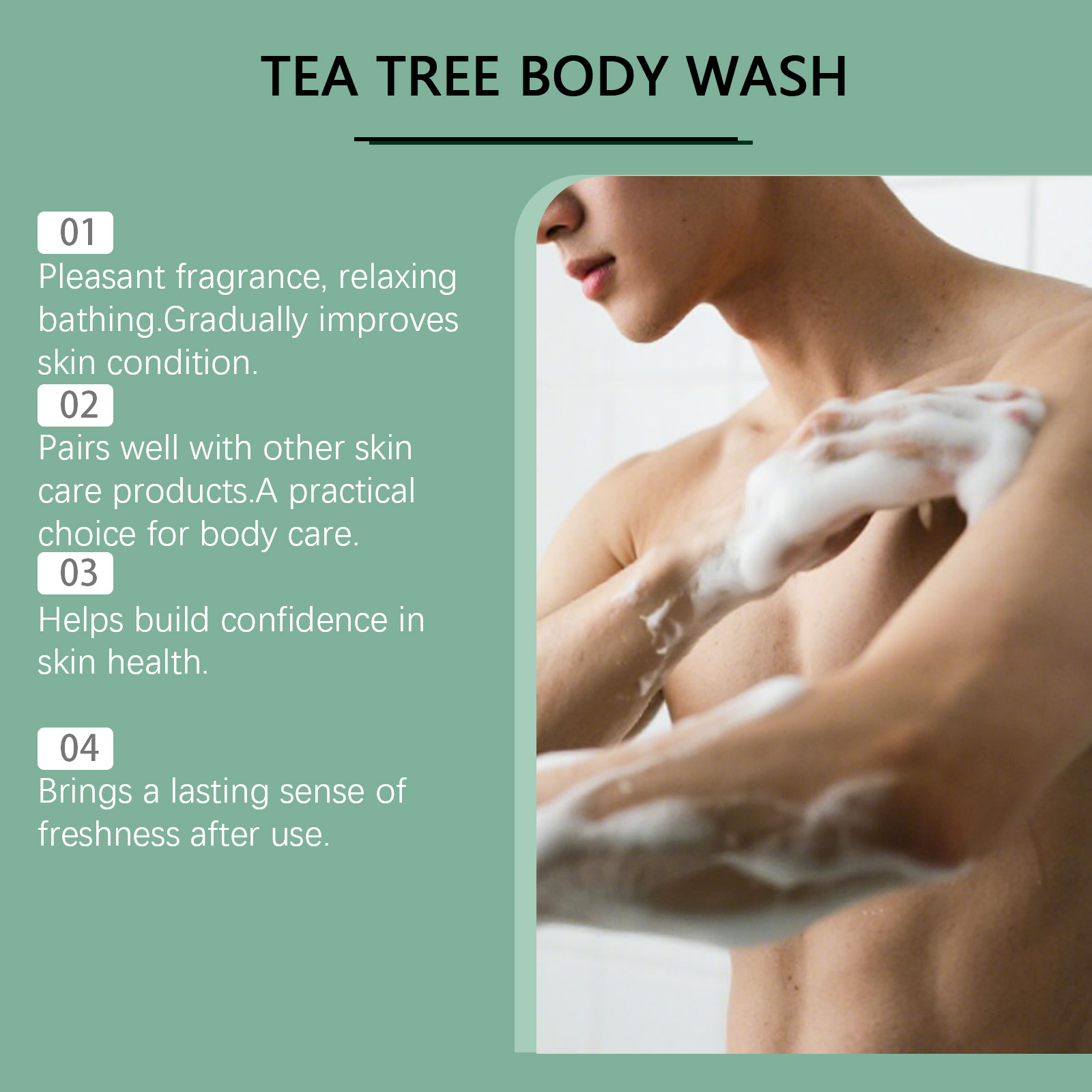 ティーツリー リフレッシュ シャワージェル 汚れをすっきり落 - Herbal Wellness Tea のレビューと価格